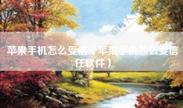 苹果手机怎么受信（苹果手机怎么受信任软件）
